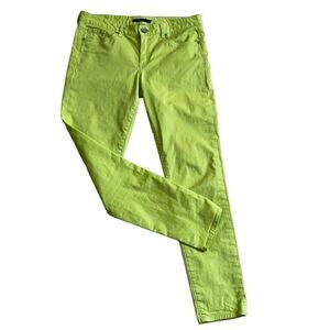 TAHARI LIMON GREEN skinny pants  size 4/28